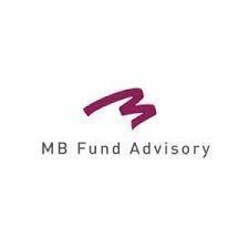 Logo der MB Fund Advisory mit stilisiertem 'M' in Violett und Text darunter in grauer Schrift.